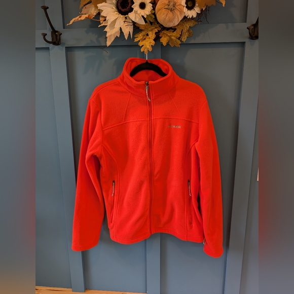 Columbia Vibrant Orange Full-Zip Fleece - Picture 2 of 8